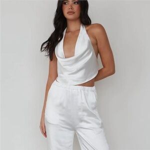 SLA the Label White Portofino Trousers Pull On‎ Pants